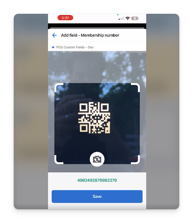 shopify point of sale custom information using scanner example - qr scanner screen
